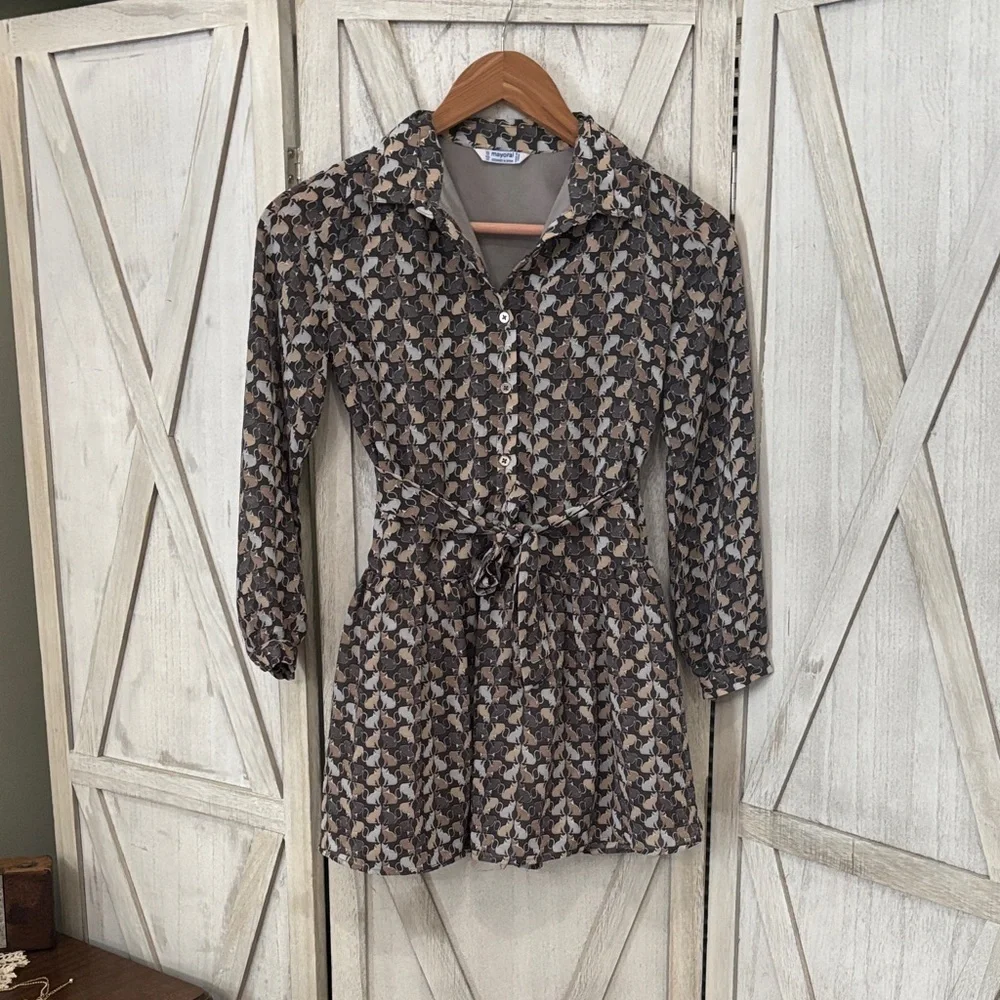 Kitty Cat Patterned Dress